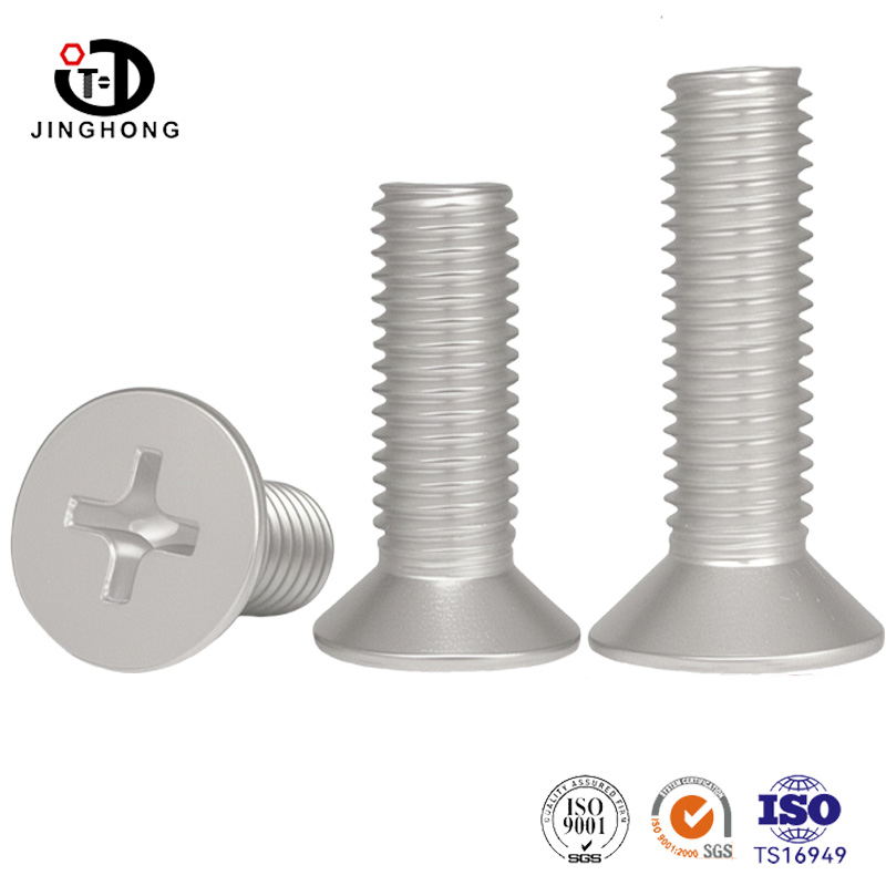 Tornillo de cabeza plana de aleación de aleación de aluminio