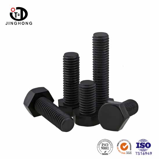 Perno de cabeza hexágono de nylon negro