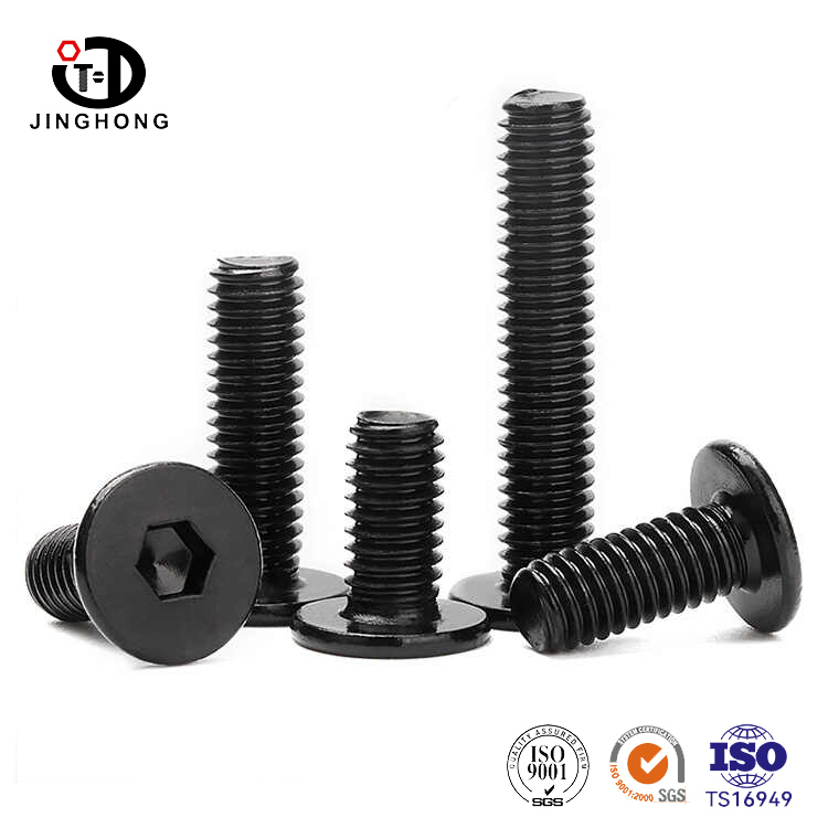 Tornillos de acero inoxidable negro