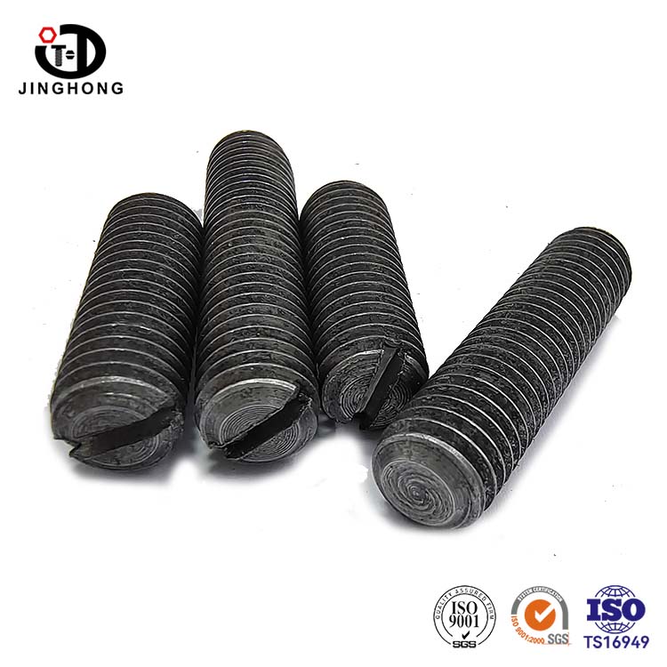 DIN 551 Tornillo de ajuste de punto plano ranurado