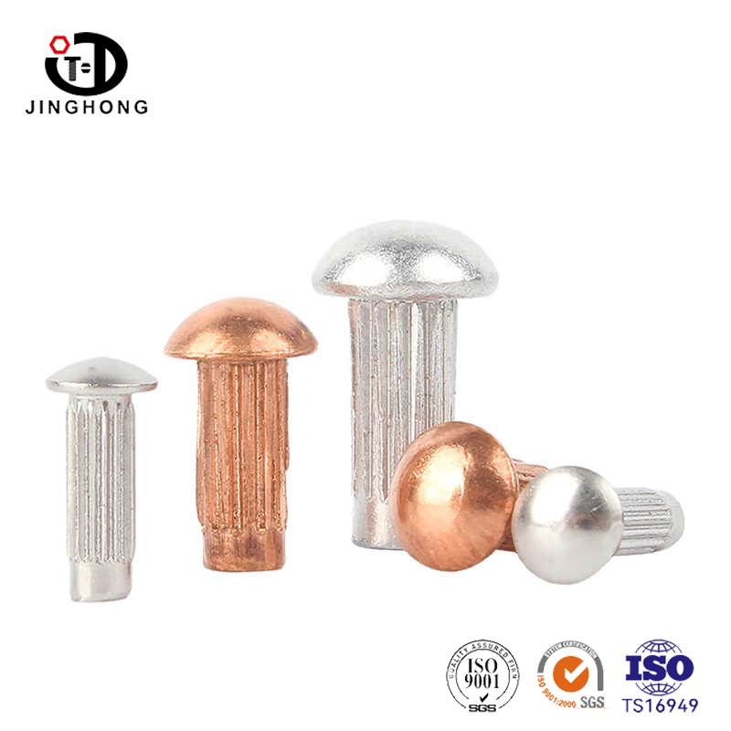 Cabezal de domo sólido remaches de cobre