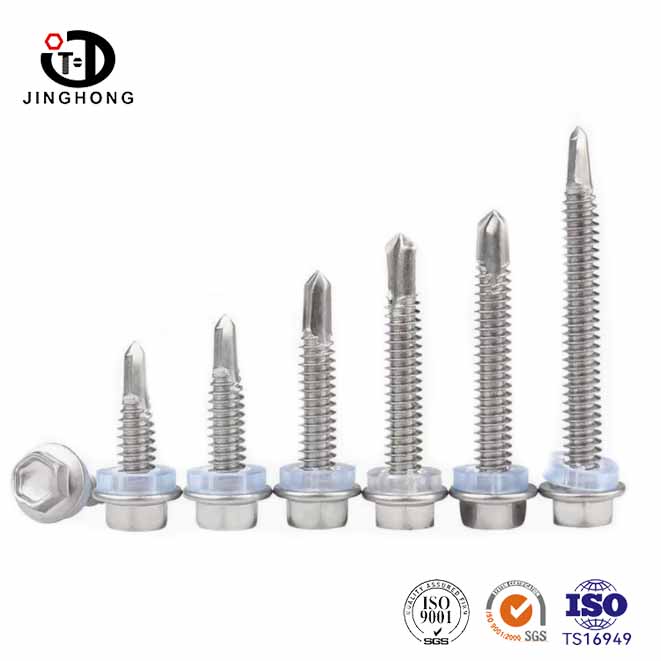 Tornillo de tornillo de metal hexagonal externo