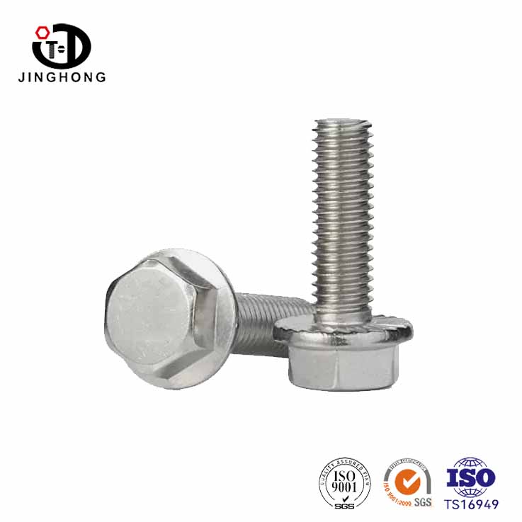 Perno de brida hexadecimal de acero resistente al calor