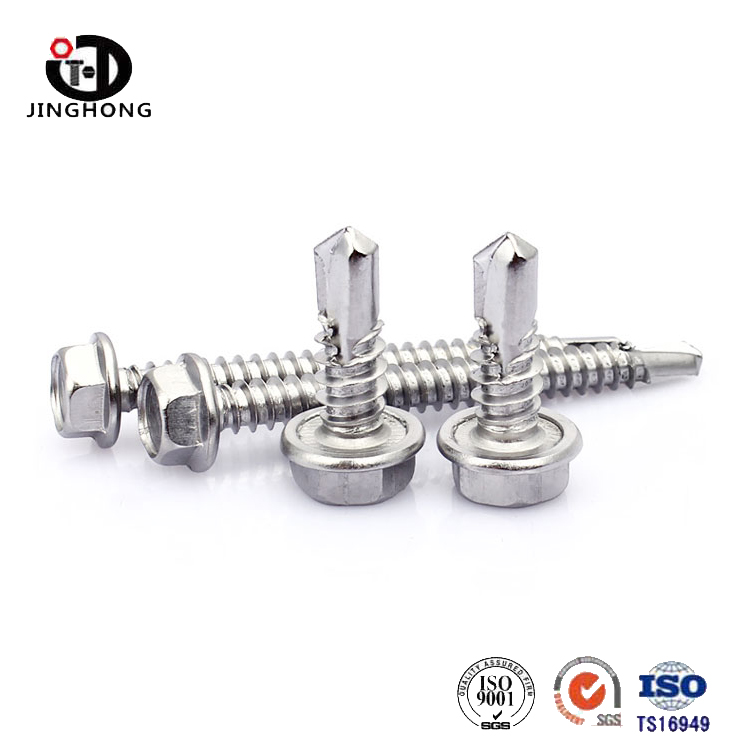 Tornillos de perforación de la cabeza de la brida hexagonal