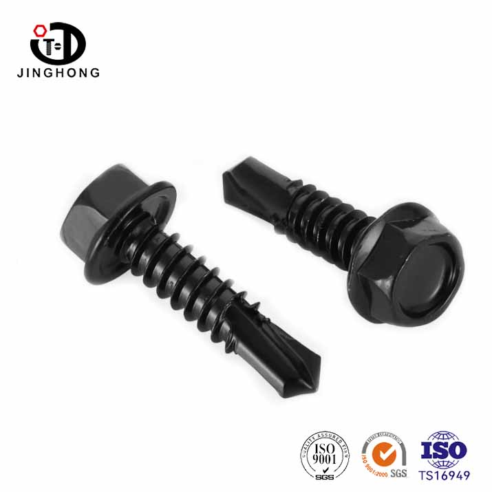 Tornillo de perforación de autoaprendizaje de brida hexagonal