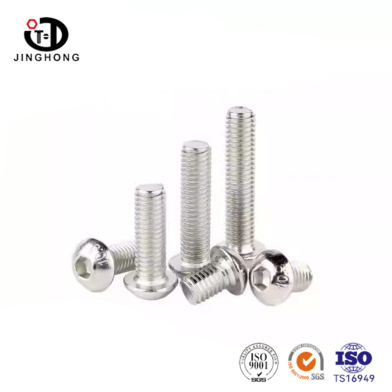 Tornillo de revestimiento de cromo de cabeza redonda hexágono