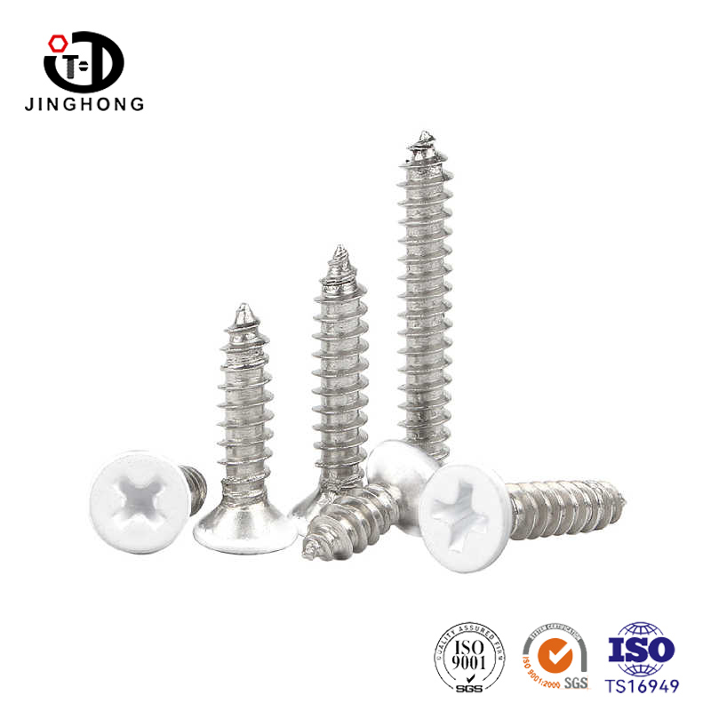 Tornillo blanco pintado