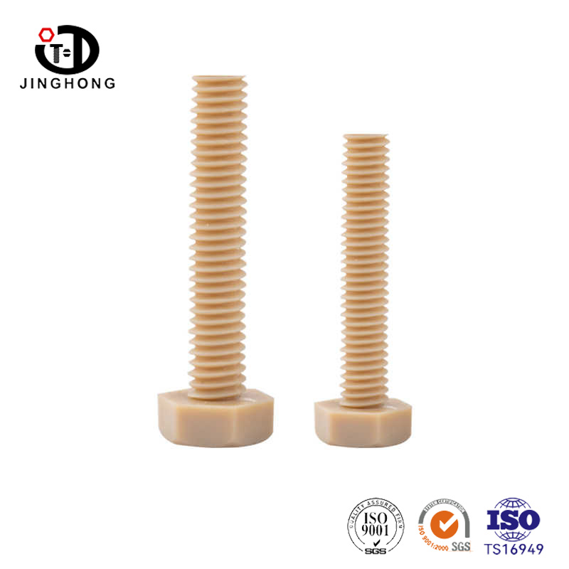 Peek Tornillo de cabeza hexadecimal de plástico