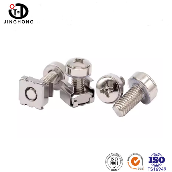 Tornillo combinado de corona de acero inoxidable con cabeza plana Phillips