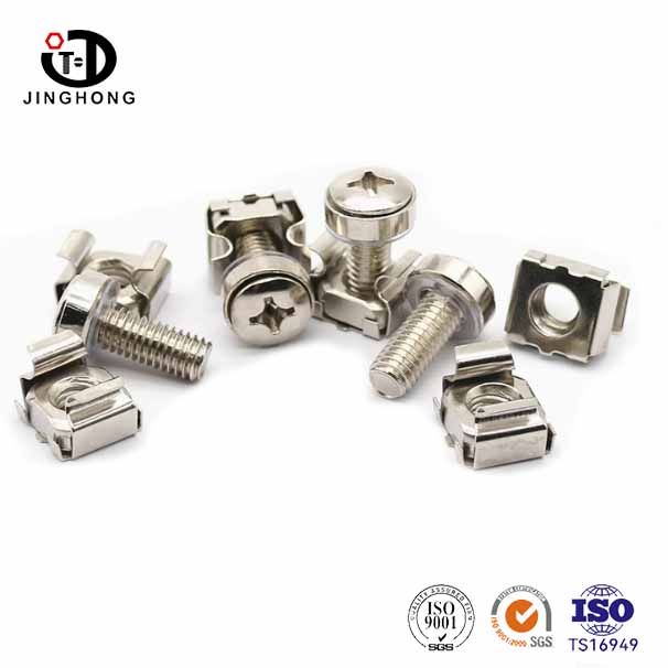 Tornillos y arandelas del gabinete de soporte del servidor