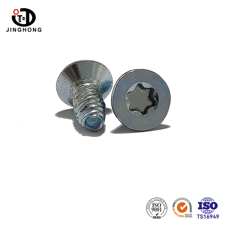 Tornillo de diente triangular de cabeza plana Torx
