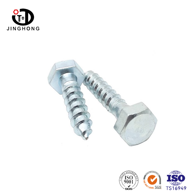 Tornillo de autocuidado de la cabeza hexagonal chapada en zinc